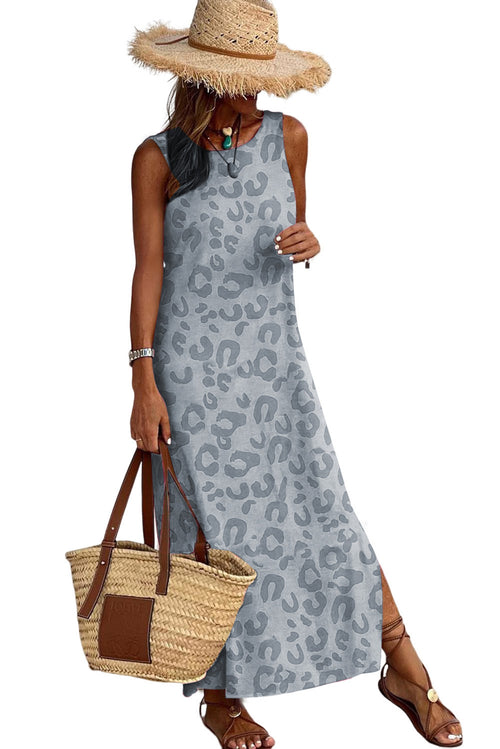 Refine your style with Gray Leopard Maxi.