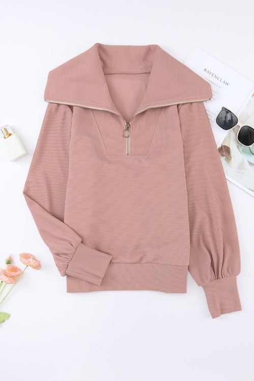 Cozy Quarter Zip Sweatshirt: Stay comfy, look stylish!