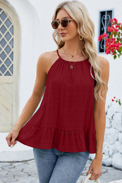 Elegant Whisper Ruffled Cami