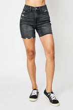 Ultimate Confidence Boost: Tummy Control Denim Shorts