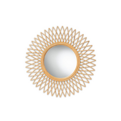 The Opulent Vera Natural Rattan Accent Mirror