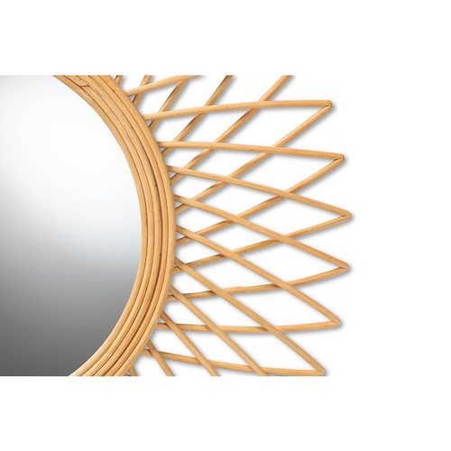 The Opulent Vera Natural Rattan Accent Mirror