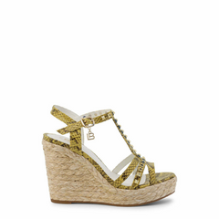 Opulent Python Wedge Sandals: Italian Elegance 🇮🇹