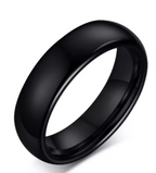 Luxury Black Tungsten Ring: Timeless Elegance