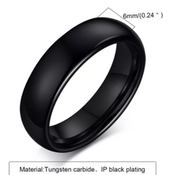 Luxury Black Tungsten Ring: Timeless Elegance