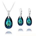 Bermuda Blue Swarovski Crystal Elegance Set