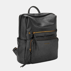 Sophisticated PU Leather Backpack for Fashionable Travellers