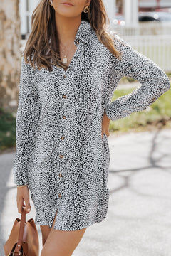 Leopard Print Shirt Dress: Versatile Wild Elegance