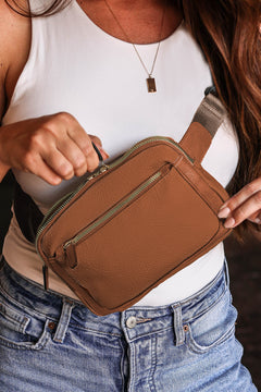 Desert Palm Multi-Zip Crossbody: Organised Elegance