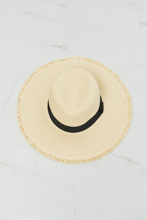 Fame Fringe Rim Straw Hat: Sun's Muse