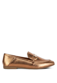 Opulent Metallic Elegance: Shine Luxe Loafers