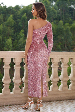 Elegant One Shoulder Knee-Length Event Dress