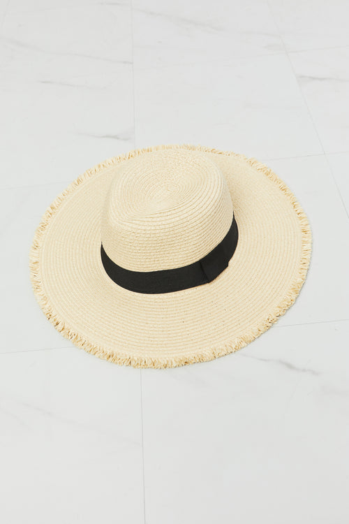 Fame Fringe Rim Straw Hat: Sun's Muse