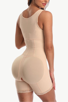 Elegant Zip-Up Lace Shapewear - Confidence & Style