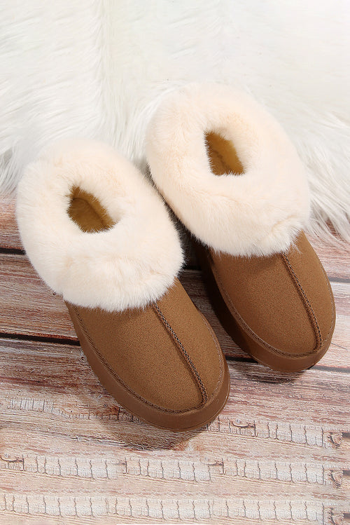 Enchanted Chestnut Suede Snow Boots