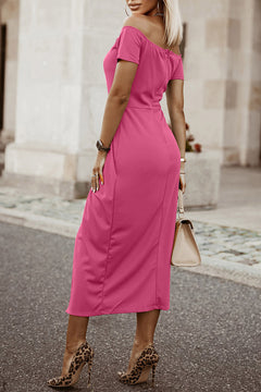 Elegance Defined Formal Midi Split Dress