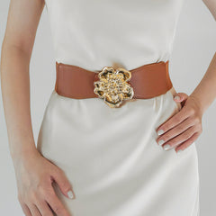 Alloy Flower Buckle: A Serenade to Elegance