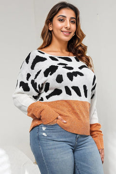 Enchanted Leopard Romance Sweater: Embrace Your Elegance.