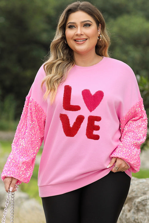 Romance Redefined: Plus Size LOVE Sweatshirt 💖