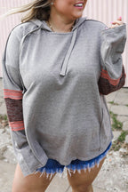 Romantic Embrace Plus Size Elegance Hoodie