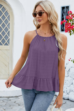 Elegant Whisper Ruffled Cami