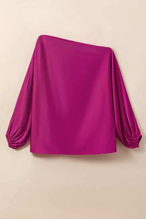 Shimmery Pink Satin Blouse: Your Style Statement!