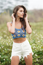 Boho Floral Crochet Cami: Effortlessly Boho Chic