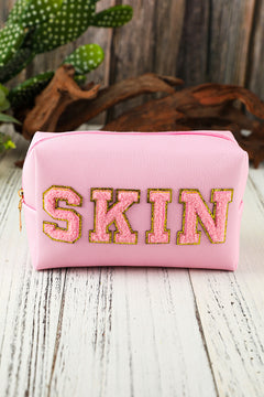 Pink SKIN Luxe Embroidered Beauty Essential: Opulence Personified