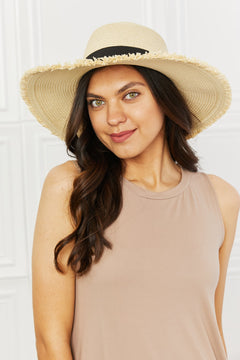 Fame Fringe Rim Straw Hat: Sun's Muse