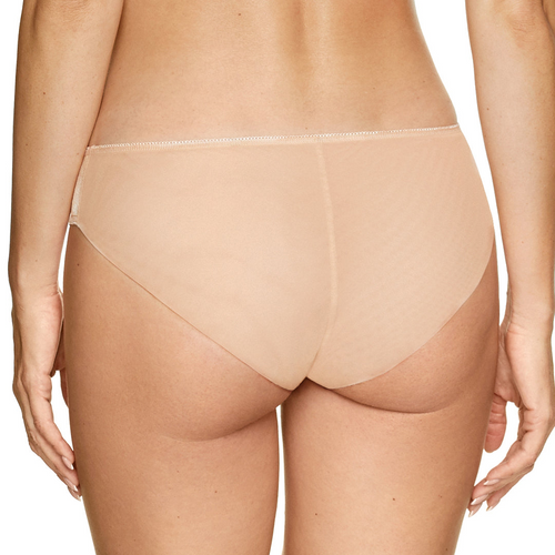 Seductive Sheer Beige Bikini Panty 👙💕