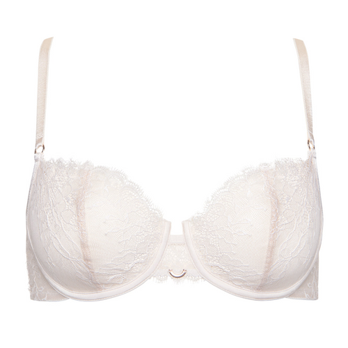 Elegant Sheer Demi Bra with Swarovski Accent by Lisca