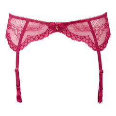 Gossard Vivacious Lace Garter: Pink Romance Empowered