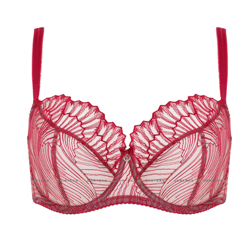 Gorteks Sierra: Ruby Red Sheer Mesh Elegance.