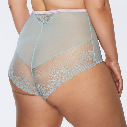 Sheer High Waist Tulle Brief Panty Kinga Pastellove