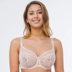 Enchanted Blooms: Opulent Rose Full Coverage Bra