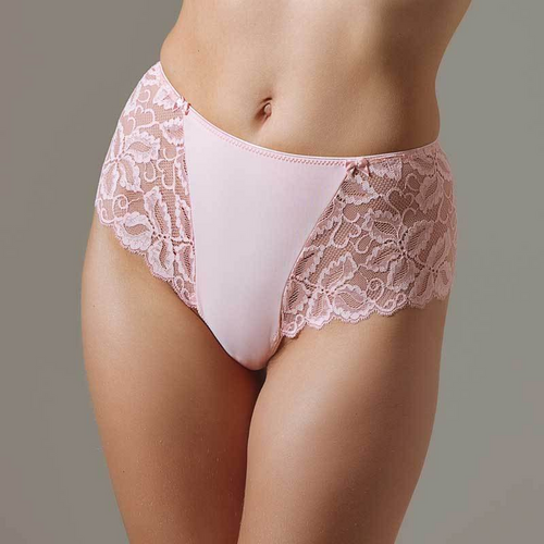 Powder Pink Lace Tanga Panty: Luxe Femininity