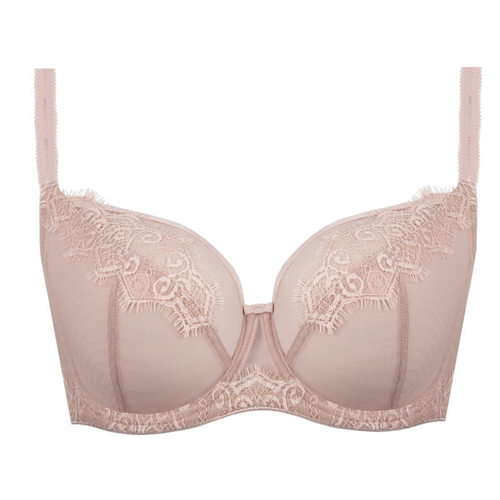 Sheer Mesh Full Figure Lace Bra Daisy