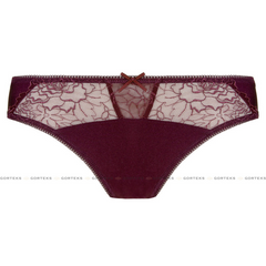 Pamela Aubergine Lace Thong by Gorteks