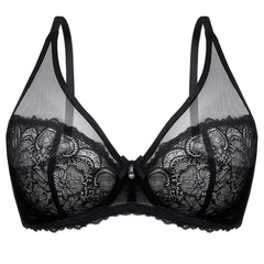 Elegant Shania Sheer Balconette Bra