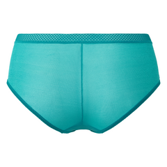 Luxurious Sheer Emerald Shorts: Ultimate Glamour Comfort
