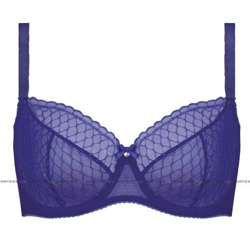 Gorteks Adele Sapphire Sheer Mesh Full Figure Bra