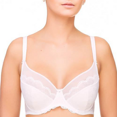 Lauma Vivian Full Figure Unlined Bra in White