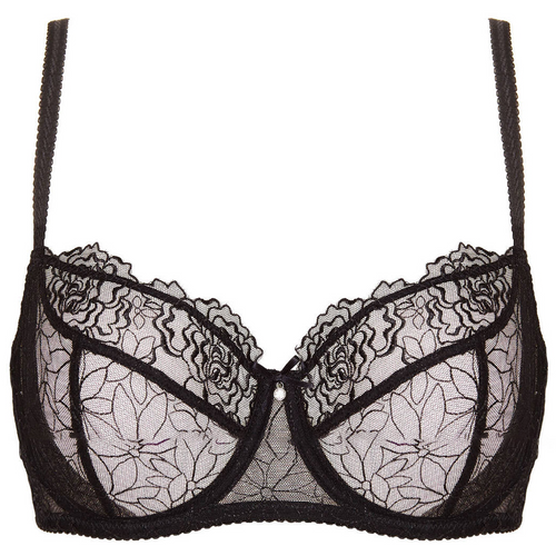 Eternal Love Sheer Mesh Balconette Bra by Gorteks Lingerie