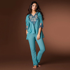 Enchanting Turquoise Dream Pajama Pants