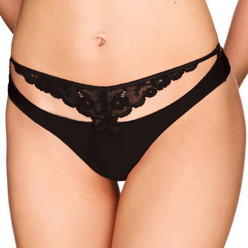 Enchanting Rouge Lace Thong: Seductive Elegance 💋