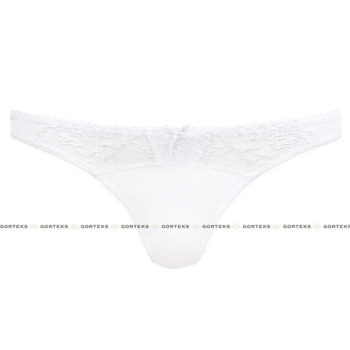 Gorteks Exquisite White Lace Thong