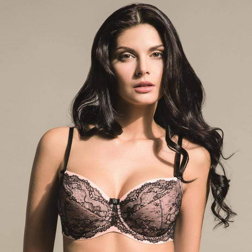 Vova Zaz Elegant Lace Half Padded Bra for Full Busts