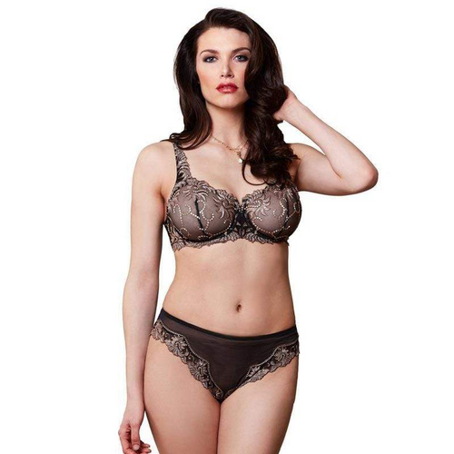 Lunaire Sevilla Sheer Embroidered Demi Bra