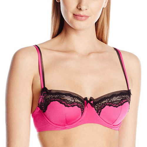 Jezebel Margo Luxe Lace Demi Bra in Fuchsia