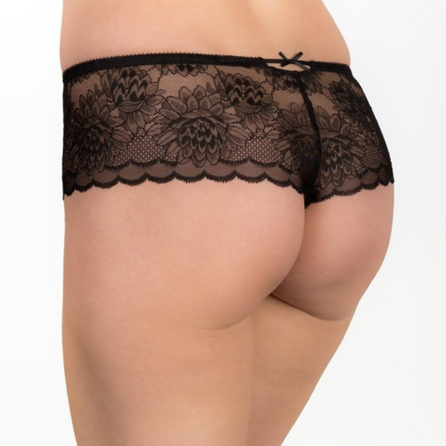 Conturelle Captivating Lace Thong: Black Passion Essence ❤️